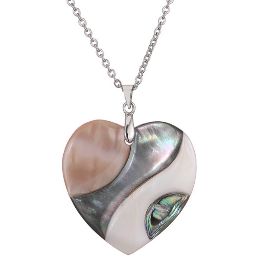 Host Pic Natural Abalone Shell Pendant Necklace